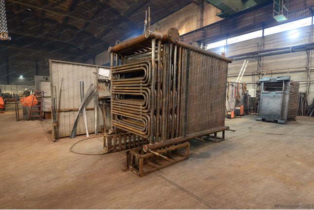 Угольный промышленный котел 0.8 МВт - изготовление