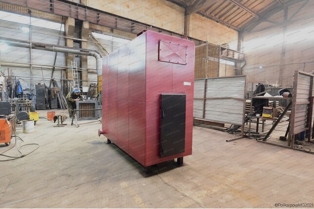 Дровяной котел 230 кВт с большой топкой твердотопливный