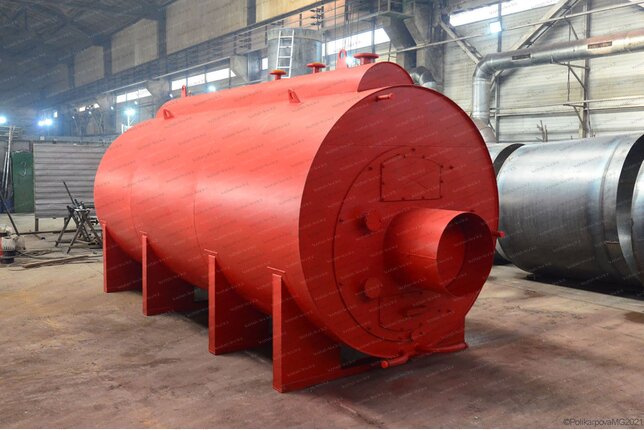 Паровой котел 2000 кг пара в час 115 С на сырых дровах промышленный